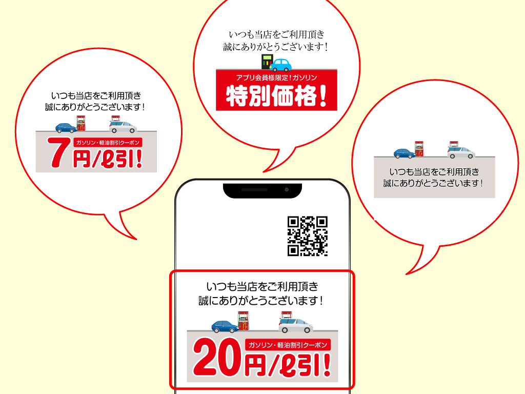 燃料割引画面